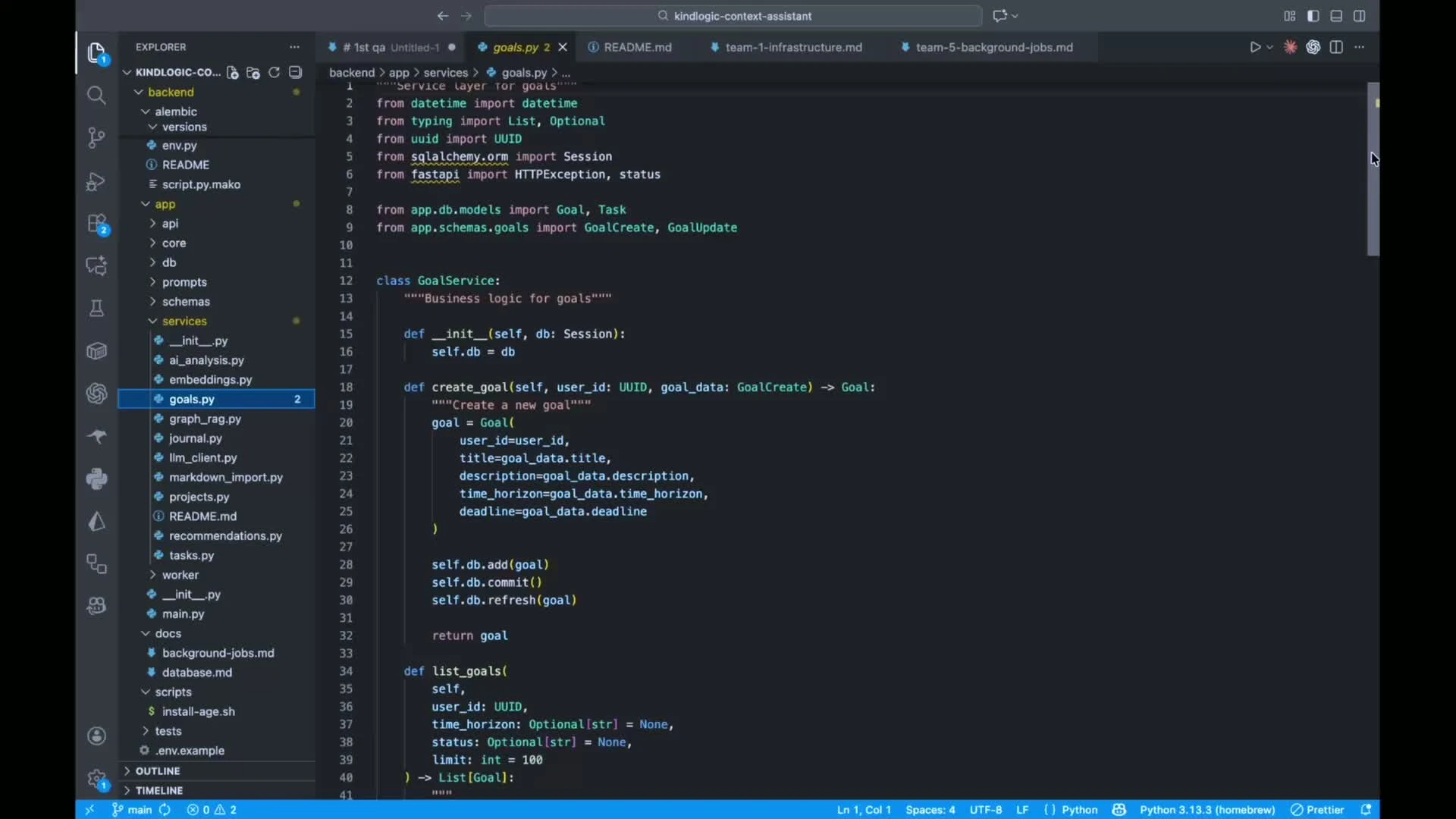 RAG retrieval system — code view